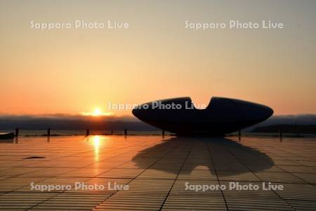 時空翔と夕日