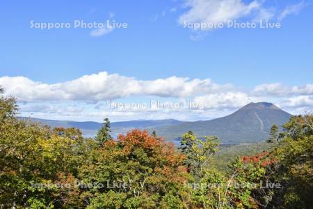 阿寒湖白湯山の紅葉