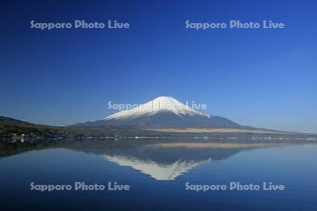 山中湖の逆さ富士・世界遺産