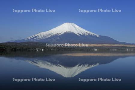 山中湖から逆さ富士山・世界遺産