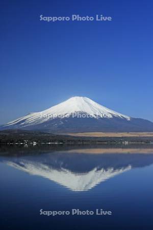 山中湖から逆さ富士山・世界遺産