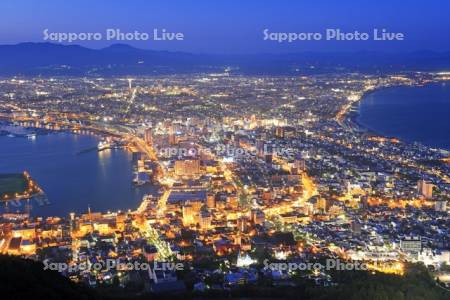 函館山から函館の夜景