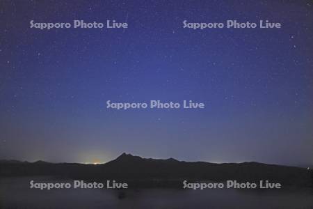 第三展望台より摩周湖と星空