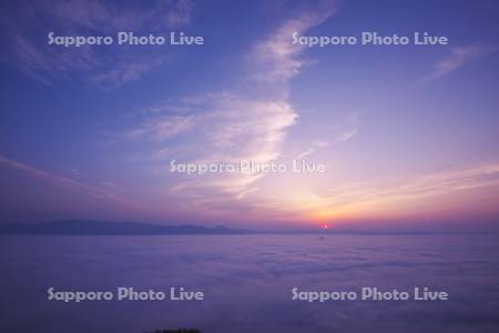 函館山より望む雲海