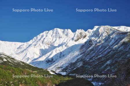 初冬の十勝岳温泉とカミホロカメットク山