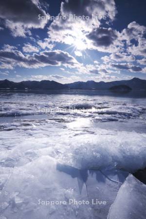 屈斜路湖の氷