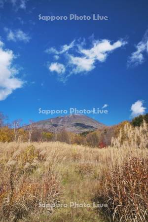 羊蹄山と羊蹄山自然公園の秋