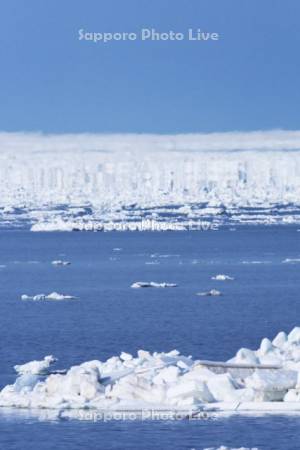 オホーツク海の幻氷と流氷