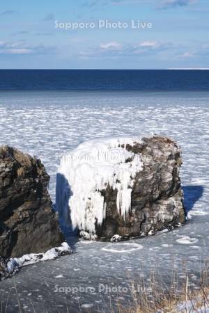 納沙布岬の流氷としぶき氷