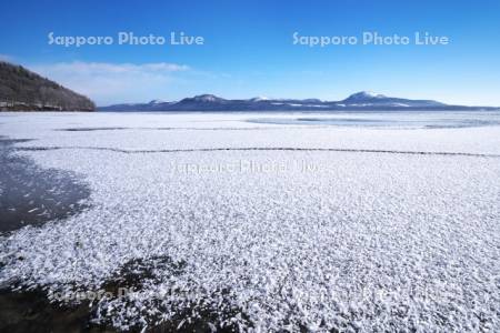 屈斜路湖とフロストフラワー(霜の花)