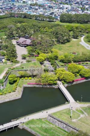 五稜郭タワーより望む五稜郭公園
