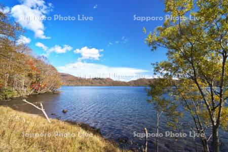 倶多楽湖の紅葉