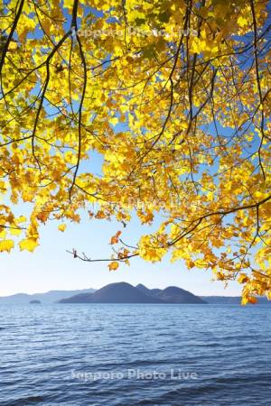 洞爺湖と黄葉（紅葉）