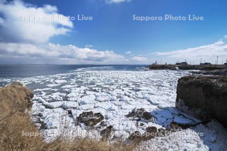 納沙布岬と流氷と北方領土