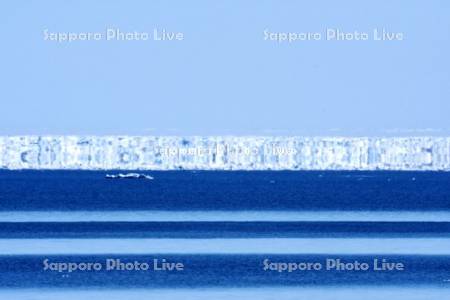 幻氷（蜃気楼）と流氷とオホーツク海