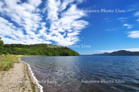 屈斜路湖和琴半島と波の華