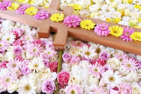 帯廣神社の花手水