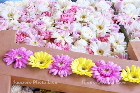 帯廣神社の花手水