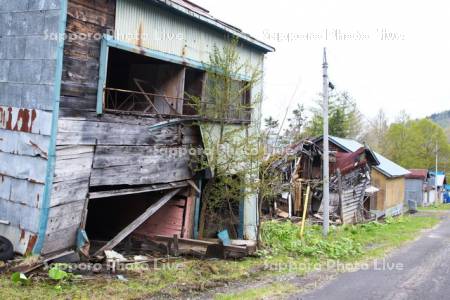 真谷地地区の廃屋