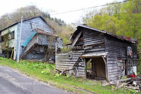 真谷地地区の廃屋