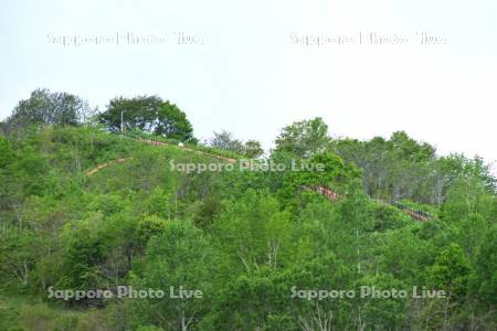 ズリ山とズリ山階段