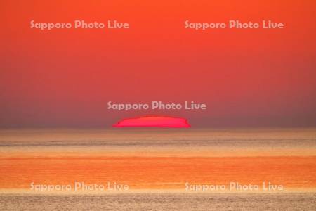オホーツク海の日の出