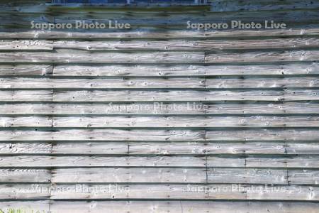 旧佐賀家漁場　番屋の板壁