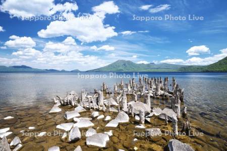支笏湖と風不死岳