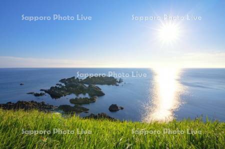 澄海岬と夕日