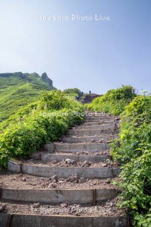 利尻山登山道鴛泊ルート9合目