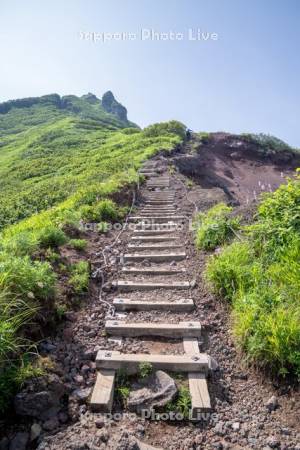 利尻山登山道鴛泊ルート9合目