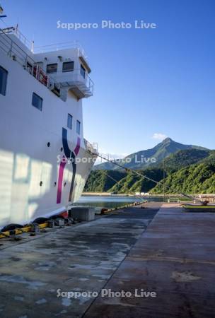 フェリーと利尻山