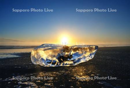 ジュエリーアイスと日の出