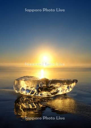 ジュエリーアイスと日の出