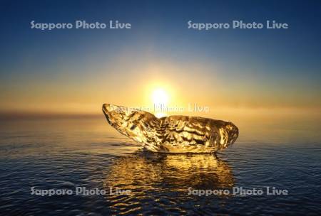 ジュエリーアイスと日の出