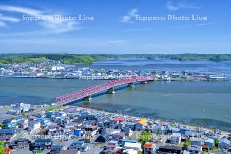 厚岸大橋と厚岸湖