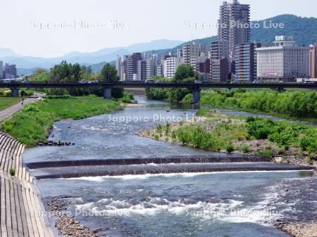 豊平川と南大橋