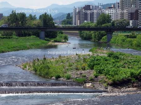 豊平川と南大橋