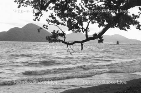 昭和38年　洞爺湖と浮見堂
