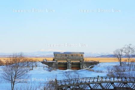 釧路湿原と岩保木水門