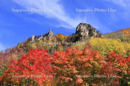 層雲峡の紅葉