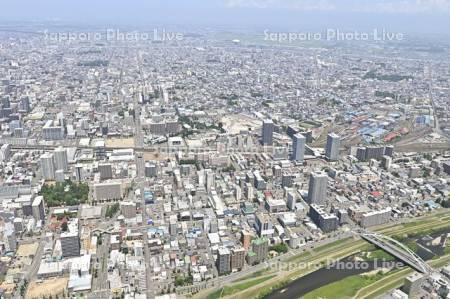 苗穂駅　創成川イースト豊平川～東区方面