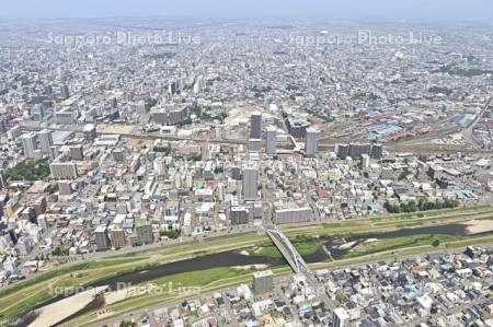 苗穂駅　創成川イースト豊平川～東区方面