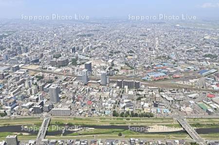 苗穂駅　創成川イースト豊平川～東区方面