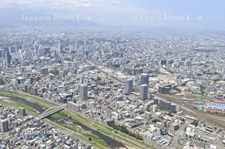 苗穂駅　創成川イースト豊平川～札幌駅