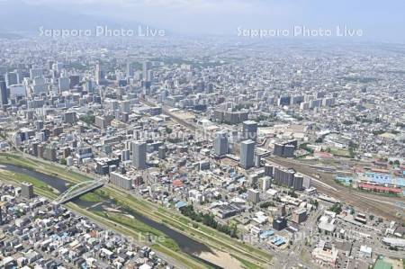 苗穂駅　創成川イースト豊平川～札幌駅