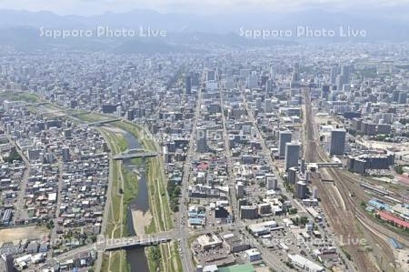 豊平川創成川イースト　苗穂駅～札幌駅