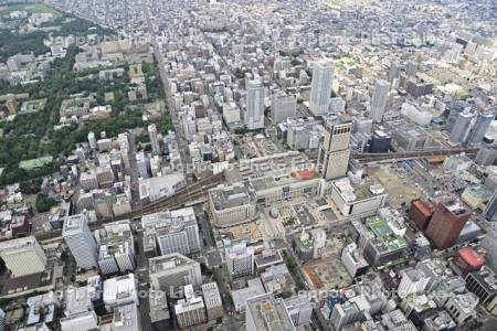 札幌駅　再開発工事中
