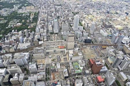 札幌駅　再開発工事中