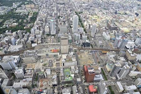 札幌駅　再開発工事中
